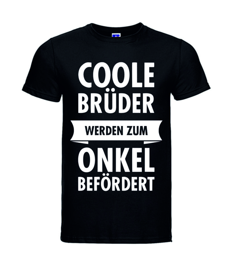 Männer T-Shirt - Coole Brüder werden zum Onkel befördert